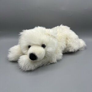 A & A Aurora White Polar Bear Plush 13" Stuffed Animal Vintage